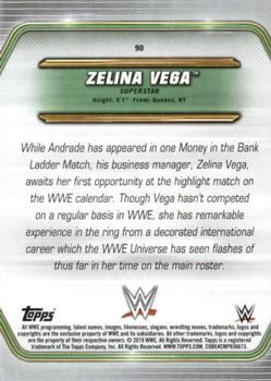 2019 Topps WWE Money in the Bank - Bronze #90 Zelina Vega Back