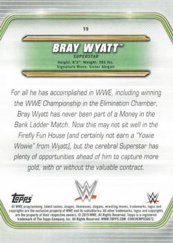 2019 Topps WWE Money in the Bank - Green #19 Bray Wyatt Back