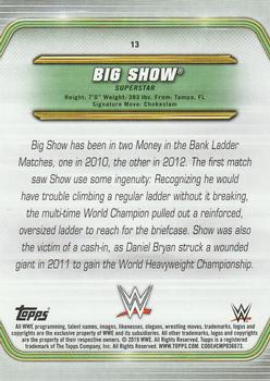 2019 Topps WWE Money in the Bank - Purple #13 Big Show Back