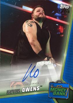 2019 Topps WWE Money in the Bank - Autographs Blue #A-KO Kevin Owens Front