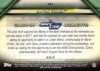 2019 Topps WWE Money in the Bank - Cash-In Moments #CM-8 Baron Corbin Back