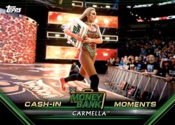 2019 Topps WWE Money in the Bank - Cash-In Moments #CM-10 Carmella Front
