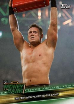 2019 Topps WWE Money in the Bank - Greatest Matches & Moments #GMM-6 The Miz Wins Money in the Bank Front