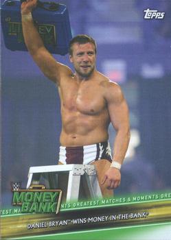 2019 Topps WWE Money in the Bank - Greatest Matches & Moments #GMM-7 Daniel Bryan Wins Money in the Bank Front