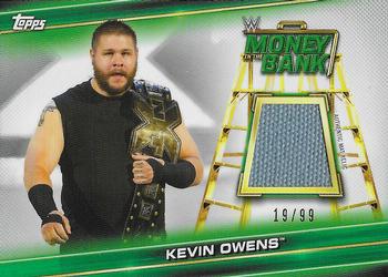 2019 Topps WWE Money in the Bank - Superstar Mat Relics Green #MR-KO Kevin Owens Front