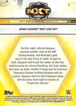 2019 Topps WWE NXT - Bronze #7 Johnny Gargano Back