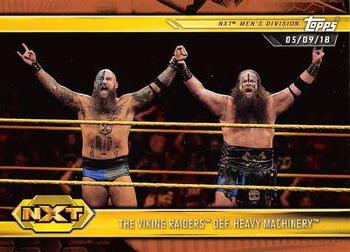2019 Topps WWE NXT - Bronze #23 The Viking Raiders / Heavy Machinery Front