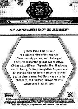 2019 Topps WWE NXT - Bronze #32 Aleister Black / Lars Sullivan Back