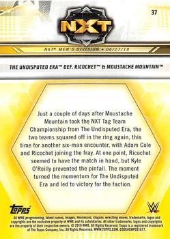 2019 Topps WWE NXT - Bronze #37 The Undisputed ERA / Ricochet / Moustache Mountain Back