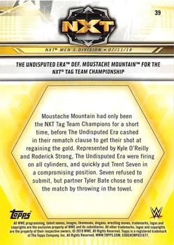 2019 Topps WWE NXT - Bronze #39 The Undisputed ERA / Moustache Mountain Back