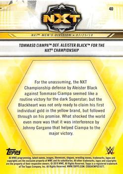 2019 Topps WWE NXT - Bronze #40 Tommaso Ciampa / Aleister Black Back