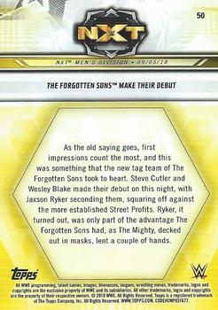 2019 Topps WWE NXT - Bronze #50 The Forgotten Sons Back