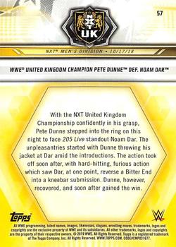 2019 Topps WWE NXT - Bronze #57 Pete Dunne / Noam Dar Back