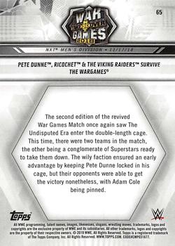 2019 Topps WWE NXT - Bronze #65 Pete Dunne / Ricochet / The Viking Raiders Back