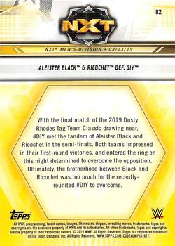 2019 Topps WWE NXT - Bronze #82 Aleister Black / Ricochet / DIY - NXT Back