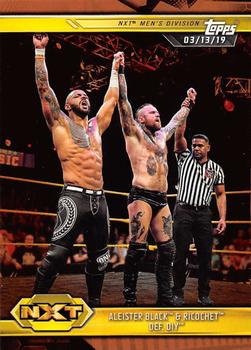 2019 Topps WWE NXT - Bronze #82 Aleister Black / Ricochet / DIY - NXT Front