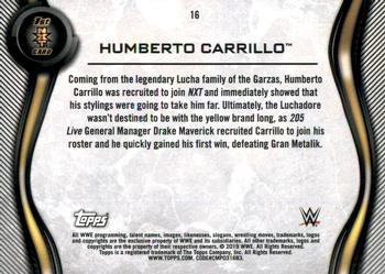 2019 Topps WWE NXT - Roster #16 Humberto Carrillo Back