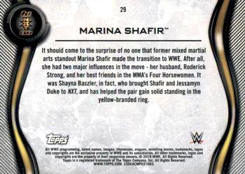 2019 Topps WWE NXT - Roster #29 Marina Shafir Back