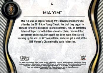 2019 Topps WWE NXT - Roster #32 Mia Yim Back