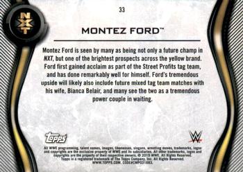 2019 Topps WWE NXT - Roster #33 Montez Ford Back