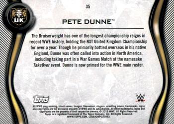 2019 Topps WWE NXT - Roster #35 Pete Dunne Back