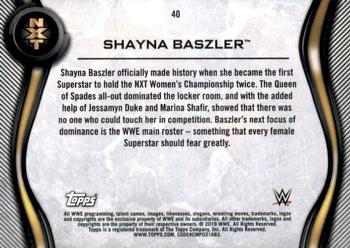 2019 Topps WWE NXT - Roster #40 Shayna Baszler Back