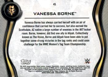 2019 Topps WWE NXT - Roster #45 Vanessa Borne Back