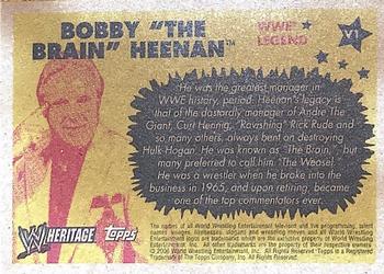 2005 Topps Heritage The World's Greatest Wrestling Managers Video Promos #V1 Bobby Heenan Back