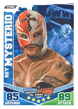 2010 Topps Slam Attax WWE Mayhem - THQ WWE SvR 2011 #NNO Rey Mysterio Front