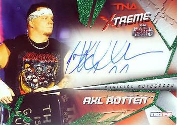 2010 TriStar TNA Xtreme - Autographs Green #X13 Axl Rotten Front