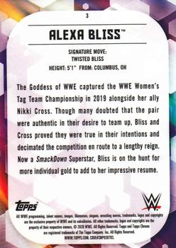 2020 Topps Chrome WWE #3 Alexa Bliss Back