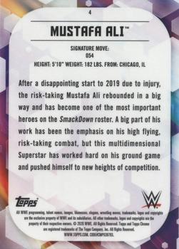 2020 Topps Chrome WWE #4 Mustafa Ali Back
