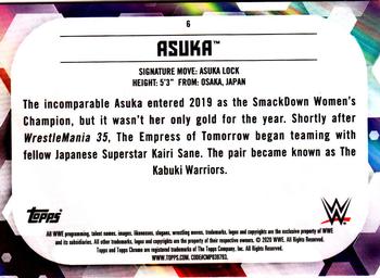 2020 Topps Chrome WWE #6 Asuka Back