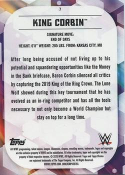 2020 Topps Chrome WWE #7 King Corbin Back