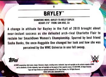 2020 Topps Chrome WWE #8 Bayley Back