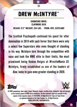 2020 Topps Chrome WWE #23 Drew McIntyre Back