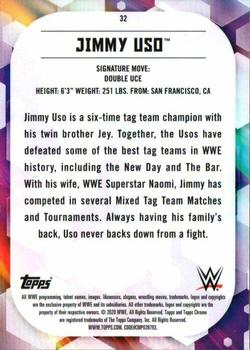 2020 Topps Chrome WWE #32 Jimmy Uso Back