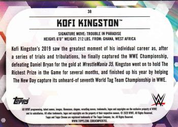 2020 Topps Chrome WWE #38 Kofi Kingston Back