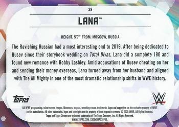 2020 Topps Chrome WWE #39 Lana Back