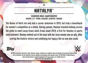 2020 Topps Chrome WWE #44 Natalya Back