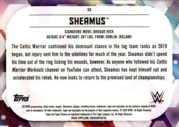 2020 Topps Chrome WWE #59 Sheamus Back