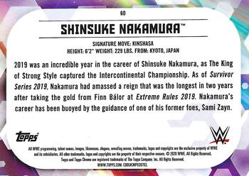 2020 Topps Chrome WWE #60 Shinsuke Nakamura Back