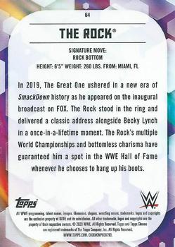 2020 Topps Chrome WWE #64 The Rock Back
