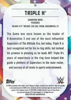 2020 Topps Chrome WWE #65 Triple H Back