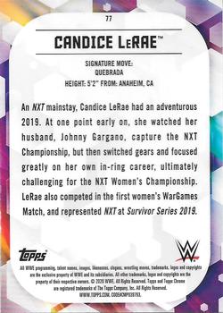 2020 Topps Chrome WWE #77 Candice LeRae Back
