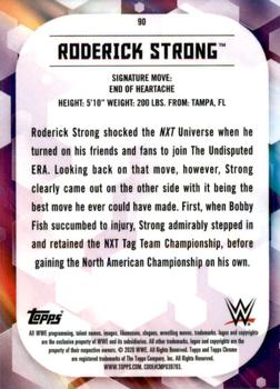 2020 Topps Chrome WWE #90 Roderick Strong Back