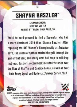 2020 Topps Chrome WWE #91 Shayna Baszler Back