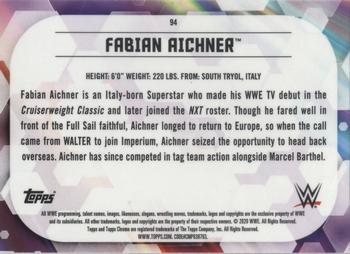 2020 Topps Chrome WWE #94 Fabian Aichner Back