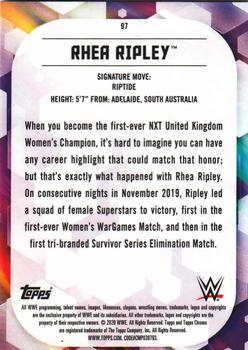 2020 Topps Chrome WWE #97 Rhea Ripley Back