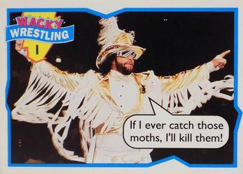 1993 Topps Wacky Wrestling #1 Randy Savage Front